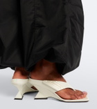 The Attico Cheope patent leather wedge sandals