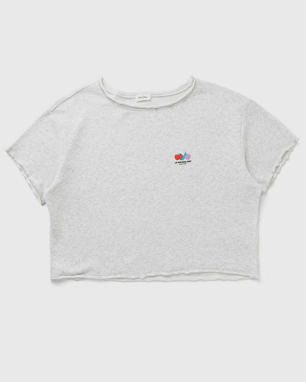 American Vintage ATUBAY Grey Womens Shortsleefe