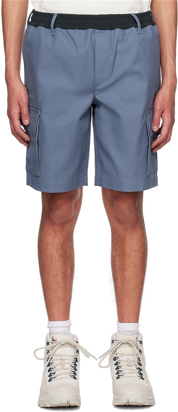Photo: GR10K Blue Flap Pockets Shorts