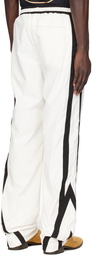 Rhude Off-White & Black Ski Track Pants