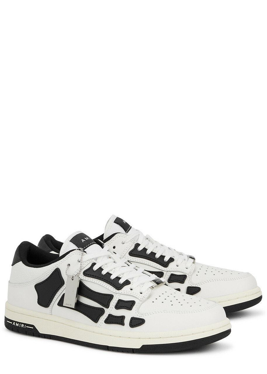 AMIRI Monochrome Leather Sneakers Men main image 3