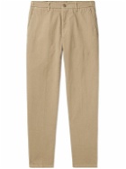 Altea - Dumbo Straight-Leg Cotton-Blend Gabardine Trousers - Brown