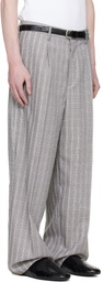 Marni Gray Check Wool Trousers
