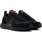 Polo Ralph Lauren Black Train 89 Suede & Oxford Sneakers