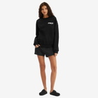Hunza G Women's 80s Logo Embroidered Sweater in Black