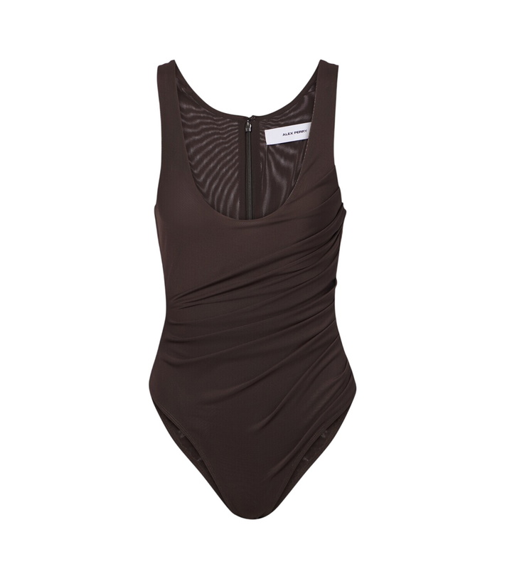 Photo: Alex Perry Gathered mesh bodysuit