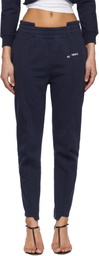 VETEMENTS Navy Cut Up Sweatpants