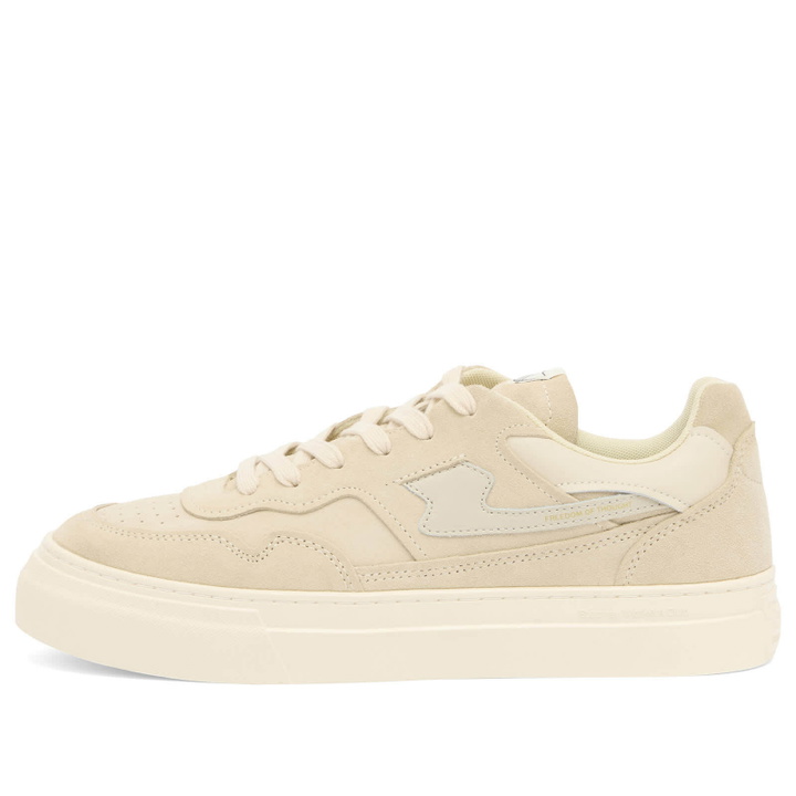 Photo: Stepney Workers Club Men's Pearl II S-Strike Suede Sneaker in Oat Putty