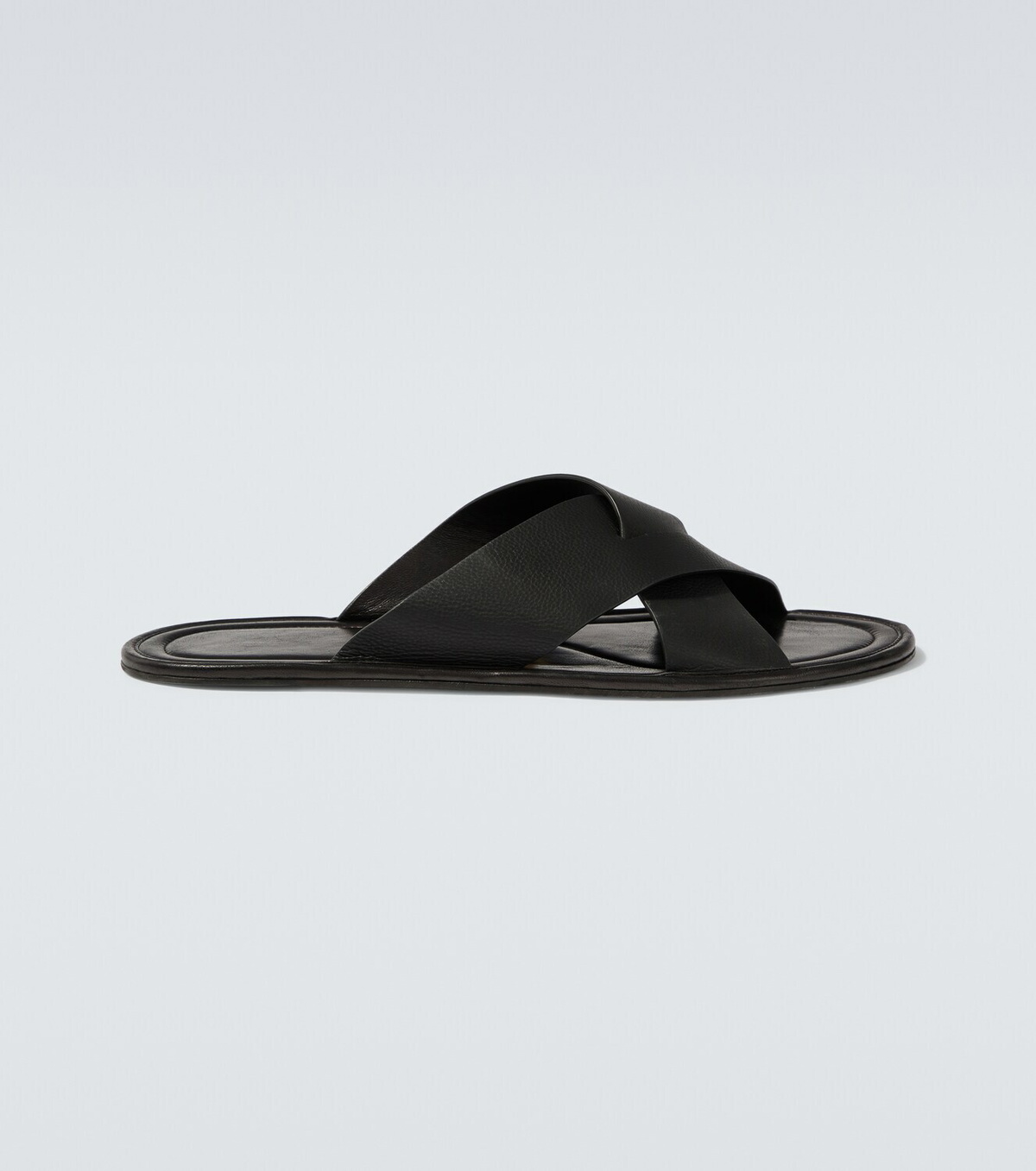 The Row Malick Cross leather sandals