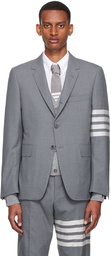 Thom Browne Gray 4-Bar Blazer