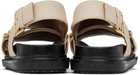 Marni Off-White Leather Fussbett Sandals