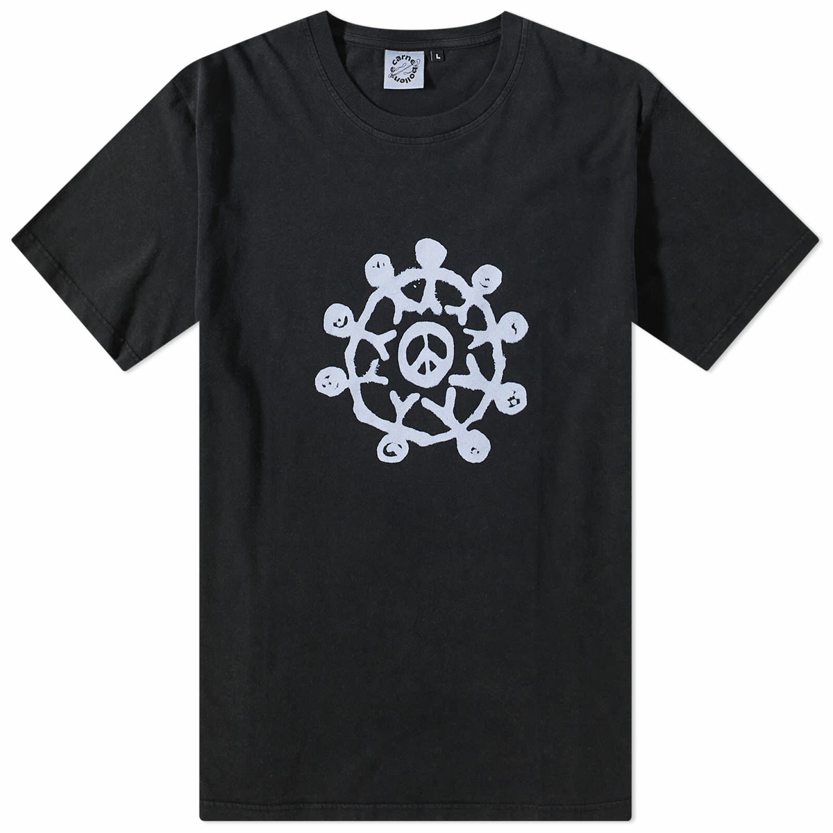 Carne Bollente Men's Make Love Not War TShirt in Washed Black Carne