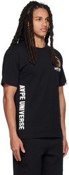 AAPE by A Bathing Ape Black Basic T-Shirt