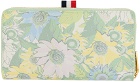 Thom Browne Green Flower Icon Continental Wallet