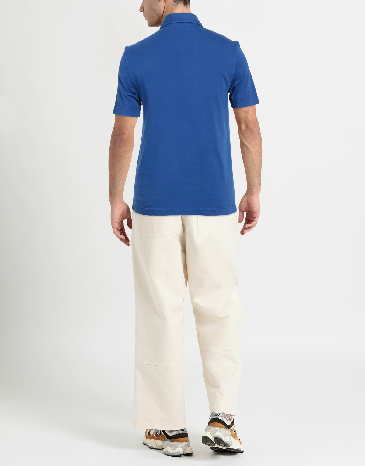 Drumohr Mens Polo shirt Bright in Blue