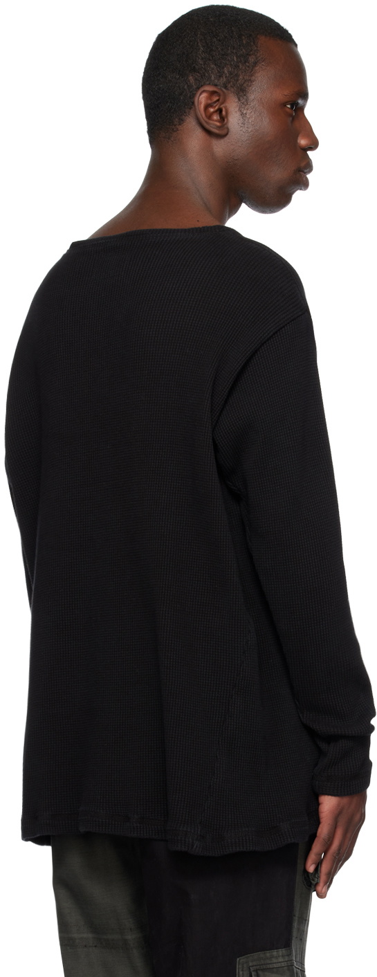 Greg Lauren Black Crewneck Sweatshirt