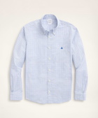Brooks Brothers Men's Friday Shirt, Poplin Double Check | Blue