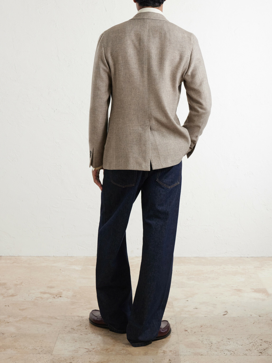 Slowear - Cotton, Wool and Cashmere- Blend Jacquard Blazer - Neutrals