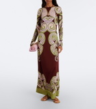 La DoubleJ Kells Swirl jersey maxi dress