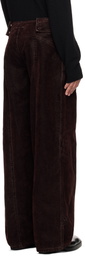 Jean Paul Gaultier Brown Minimal Moto Trousers