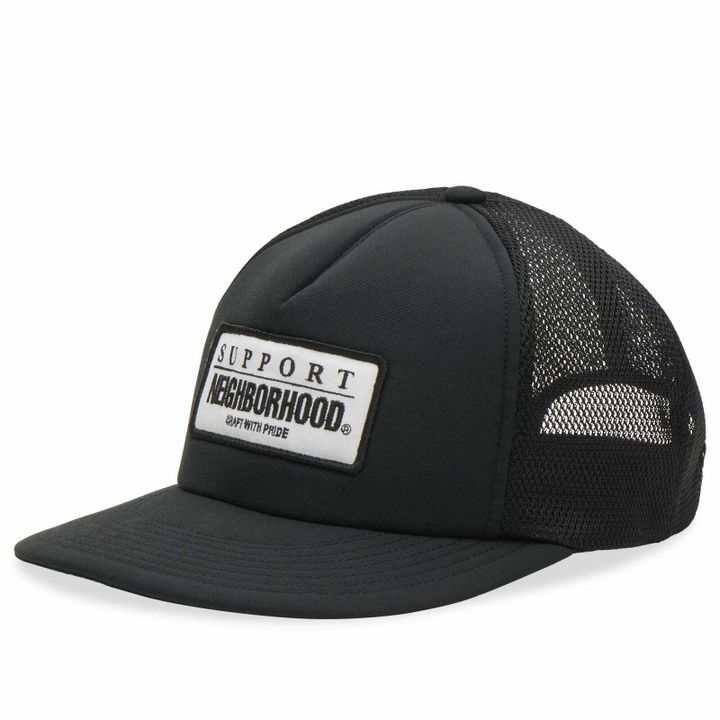 Photo: Neighborhood Men's Mesh Trucker Cap-1 in Black 