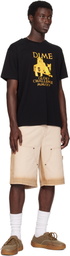 Dime Beige Carpenter Denim Shorts