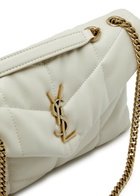 Saint Laurent Puffer Toy Quilted Leather Shoulder bag - White - One Size