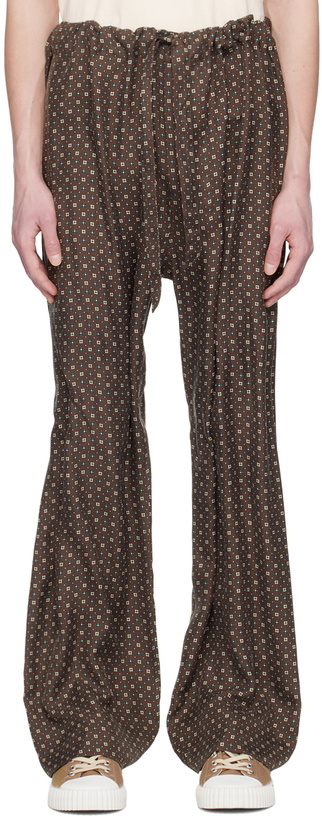 Photo: Maison Margiela Brown Graphic Trousers