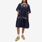 YMC Women's Petite Paloma Midi Dress in Navy