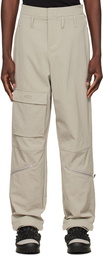 424 Beige Nylon Trousers