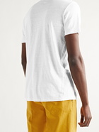 ALTEA - Slub Stretch-Linen T-Shirt - White - S