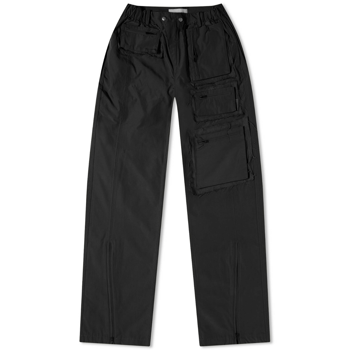 Andersson Bell Men's Raw Edge Cargo Pants in Black