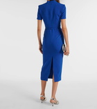 Roland Mouret Belted cady midi dress