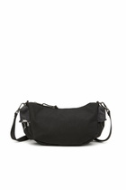 Diesel Shoulder bag in destroyed denim and CORDURA - Crossbody Bags - Unisex - Black