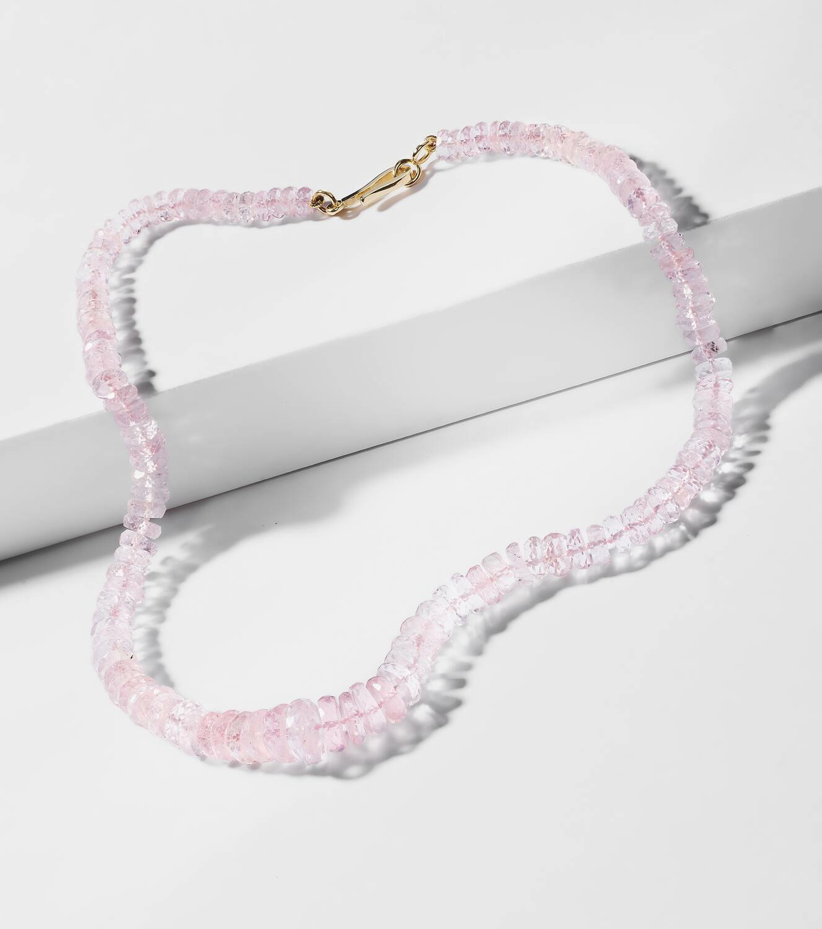 Ileana Makri 18k gold necklace with morganites