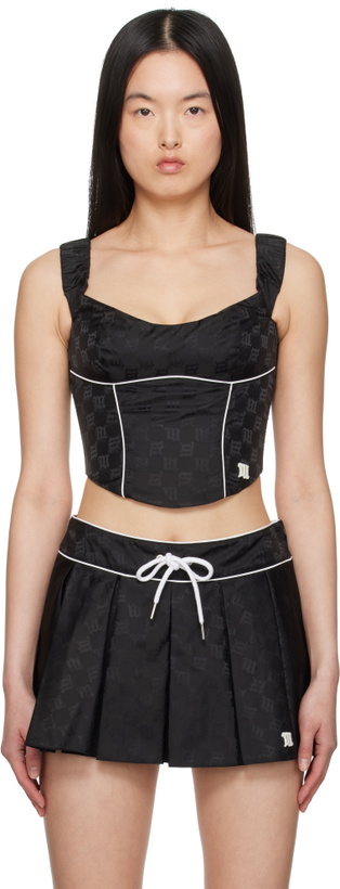 Photo: MISBHV Black Monogram Nylon Corset Top