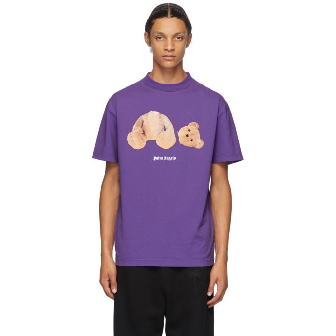 Photo: Palm Angels Purple Bear T-Shirt