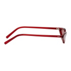 George Keburia Red Micro Cat-Eye Sunglasses