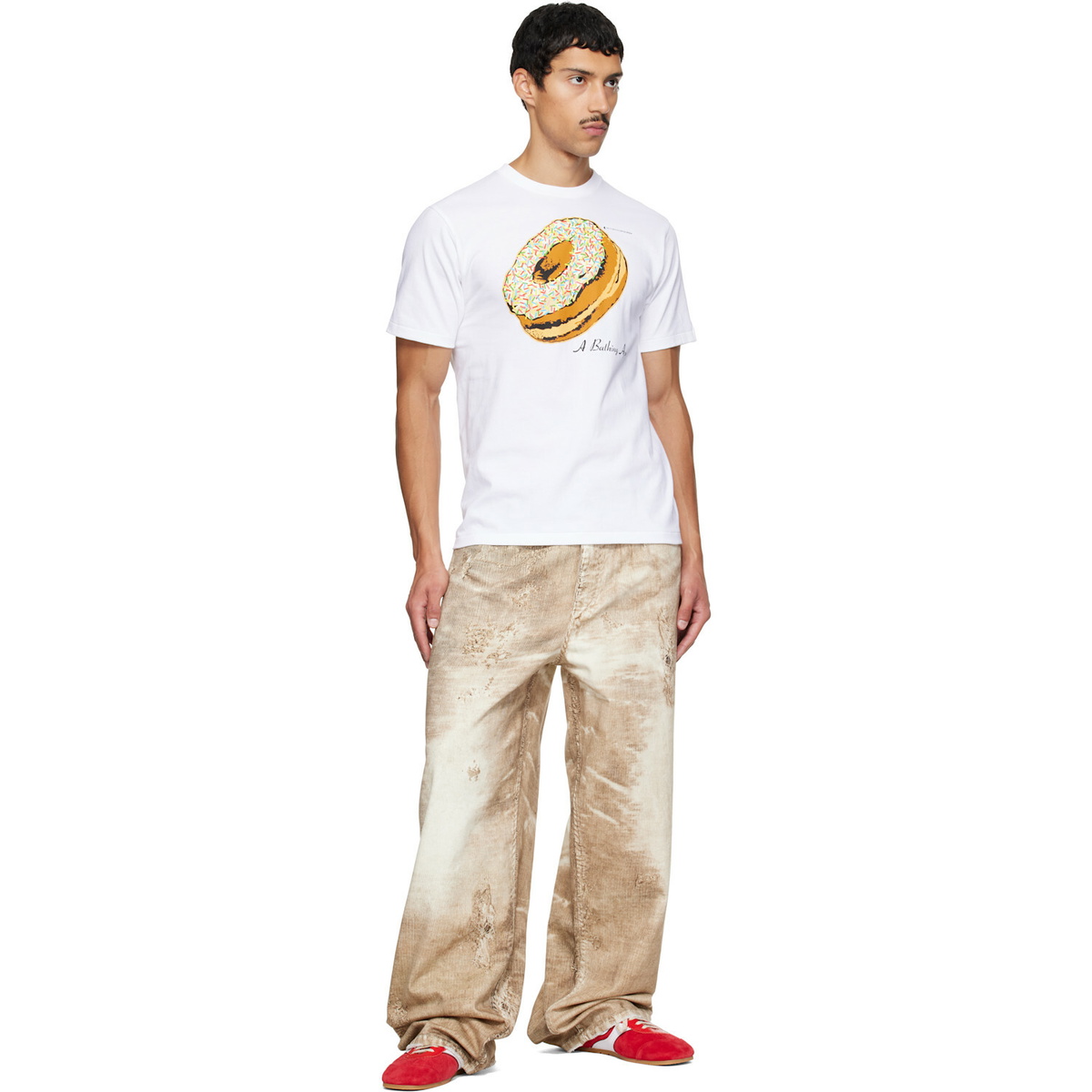 BAPE White Classic Donut T-shirt