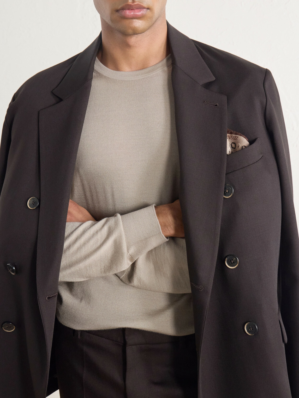 Zegna - Cashmere and Silk-Blend Sweater - Brown