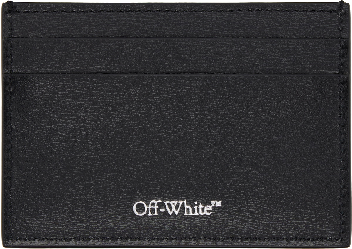 Off-White Black Jitney Quote Card Holder