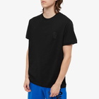 Alexander McQueen Men's Tonal Skull Motif T-Shirt in Black