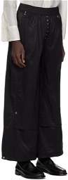LOW CLASSIC Black Banding Trousers