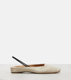 Calvin Klein Collection Kate leather slingback flats