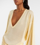 The Attico Open-knit minidress
