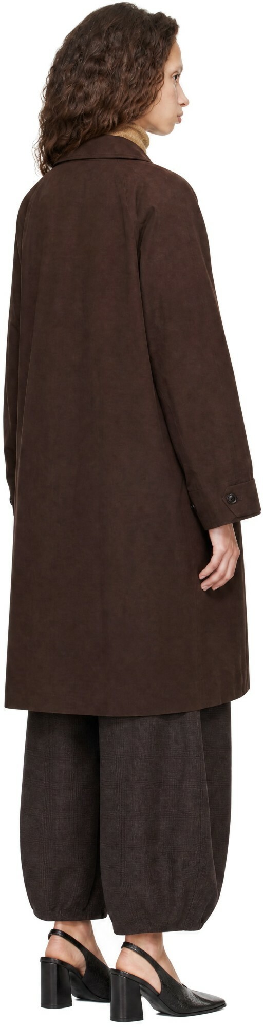 YMC Brown Tyrell Trench Coat