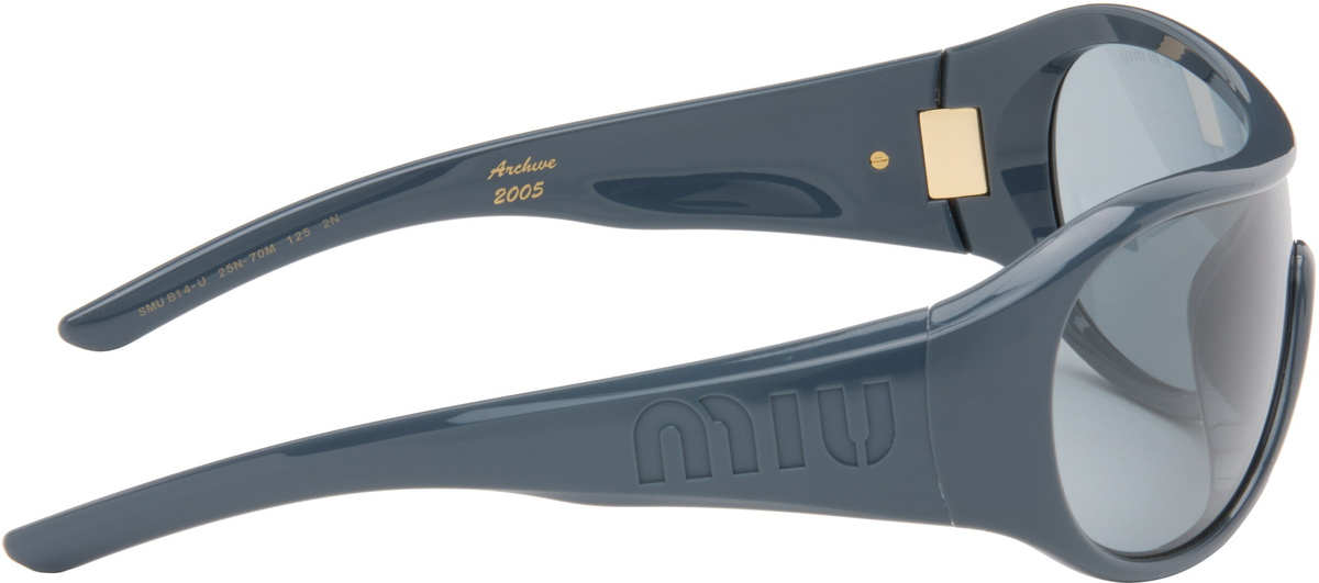 Miu Miu Eyewear Blue 'Archive 2005' Sunglasses