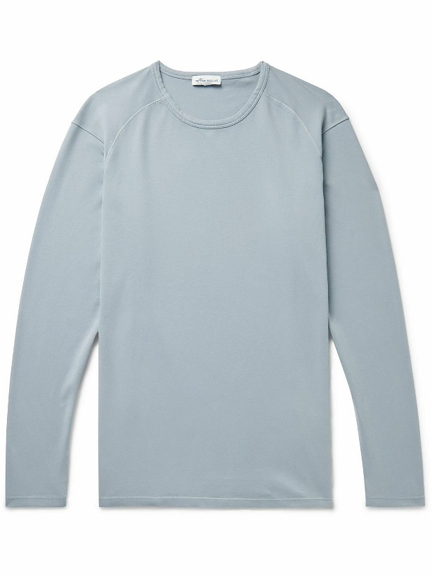 Photo: Peter Millar - Lava Wash Stretch-Pima Cotton-Jersey T-Shirt - Gray