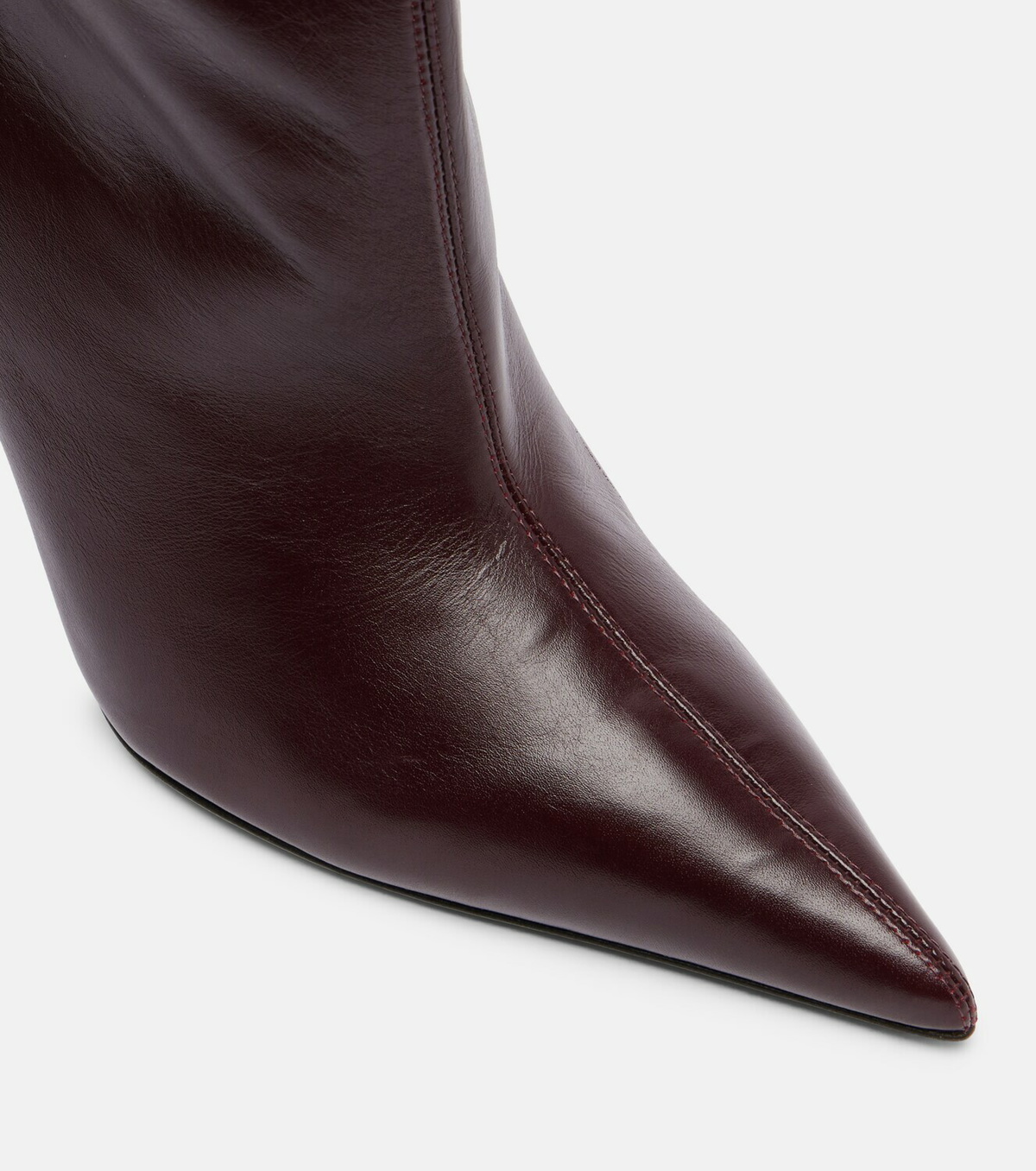 Khaite Bella 100 leather knee-high boots