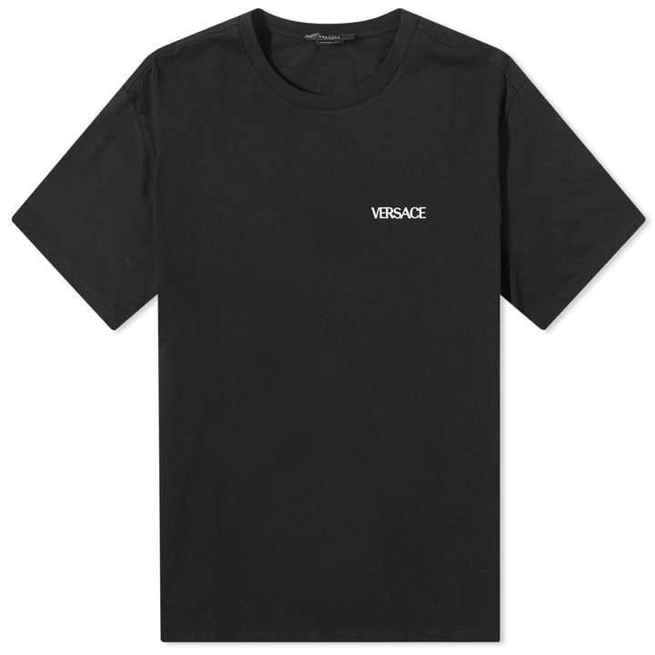 Photo: Versace Men's Logo T-Shirt in Black